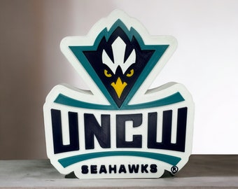 Figurine décorative imprimée en 3D UNC WILMINGTON sous licence officielle
