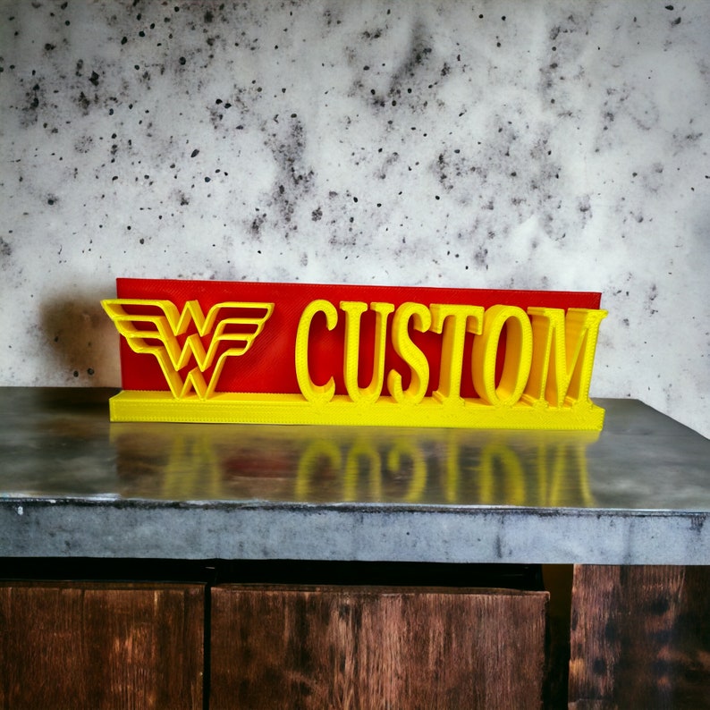 Custom name / custom word Wonder Woman nameplate image 4
