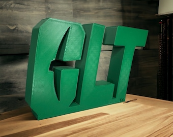 Officially Licensed Charlotte 49ers 3D print - "CLT" TEXT LOGO
