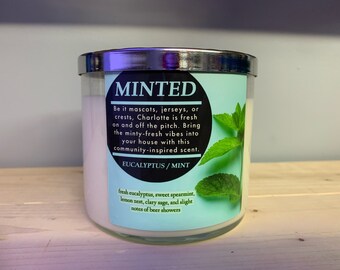 MINTED Charlotte community-inspired 3-wick candle