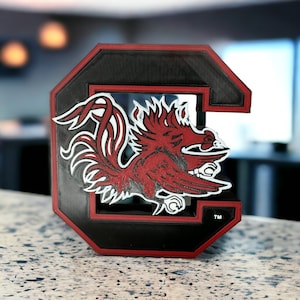 Officially Licensed South Carolina Gamecocks 3D printed decoration