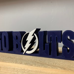 Tampa Bay Lightning GO BOLTS 3D Printed Decoration image 2