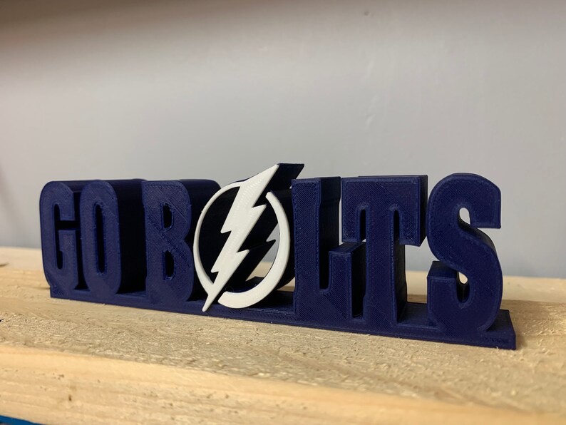 Tampa Bay Lightning GO BOLTS 3D Printed Decoration image 2