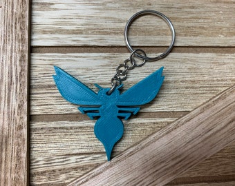 Charlotte Hornets TEAL 3D Printed KEYCHAIN