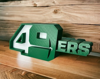 Officiellt licensierad UNC Charlotte "49ers" 3D-tryckt logodekoration