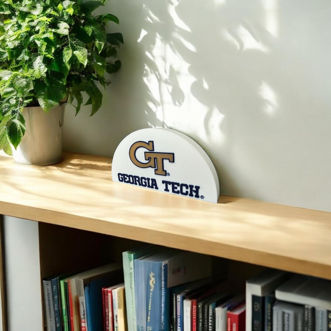 Officially Licensed Georgia Tech Semi-circular 3D Printed Logo ...