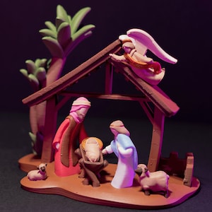 3D Printed Christmas Nativity Scene