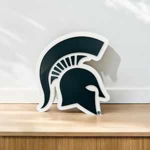 Officially Licensed Michigan State University Spartan Helmet 3D printed decoration