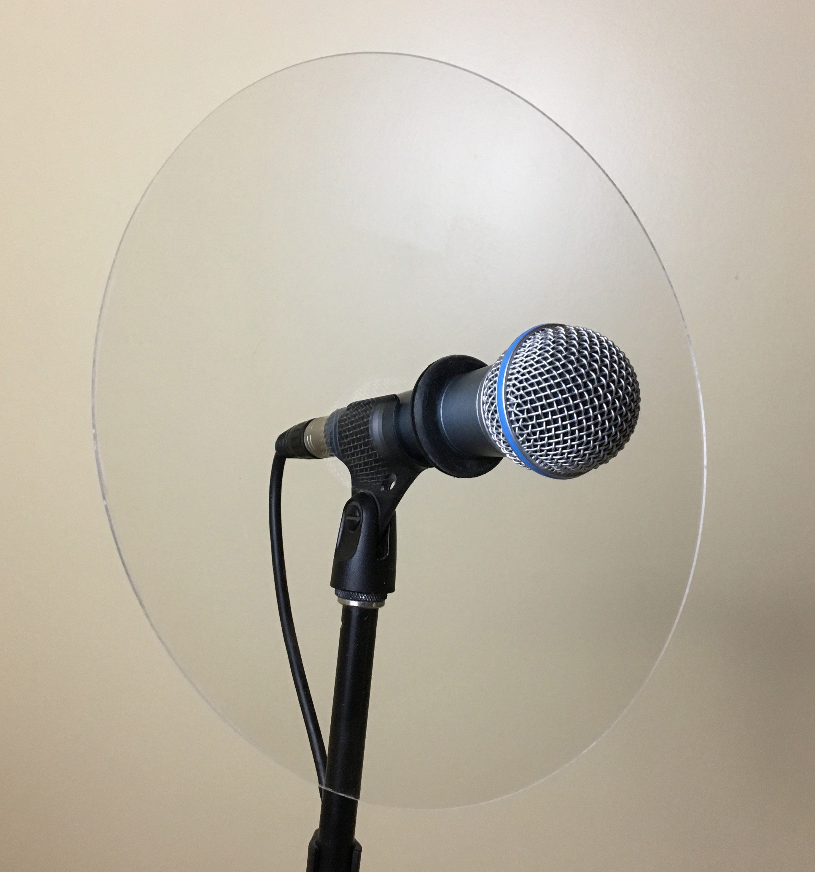 optocht manager commentaar Trumpet or Trombone Microphone Reflector Shield for Live Sound - Etsy