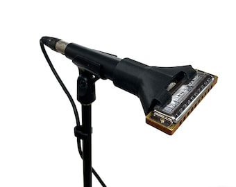 Hands Free Harmonica Holder for Shure SM57