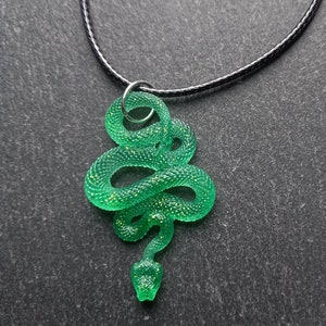 resin snake necklace