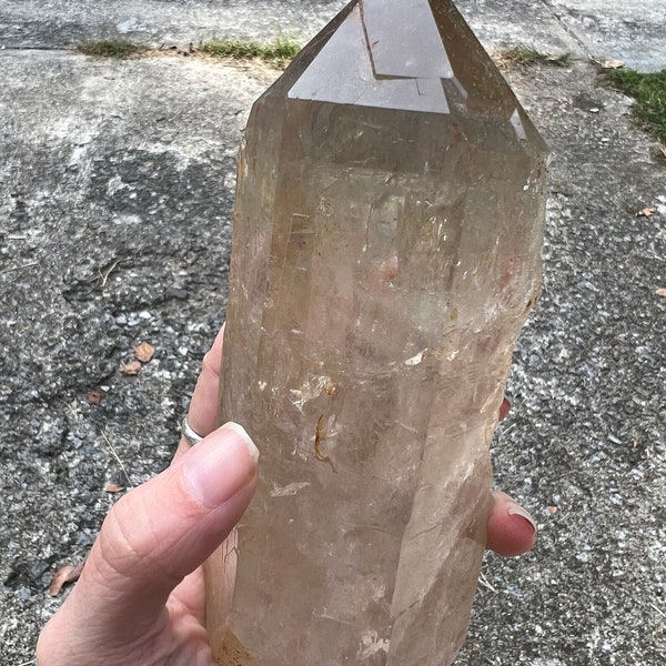 RESERVED SIERRA Rainbows!  BG3 Citrine Rare Natural Smoky Citrine Adaptogenic Adaptogen Large Big Huge contact key Piaui