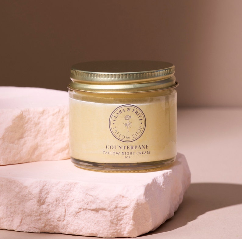 Counterpane Tallow Night Cream from Clara and Fritz 2oz