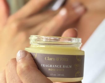 Rose d'ete Tallow Fragrance Balm by Clara and Fritz