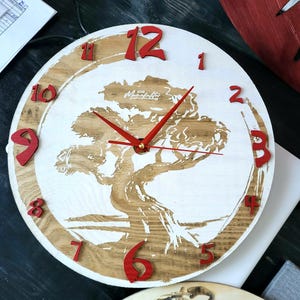 great wooden wall clock