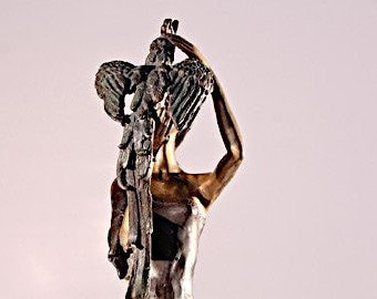 Lady With Parrot by Demetre H. Chiparus