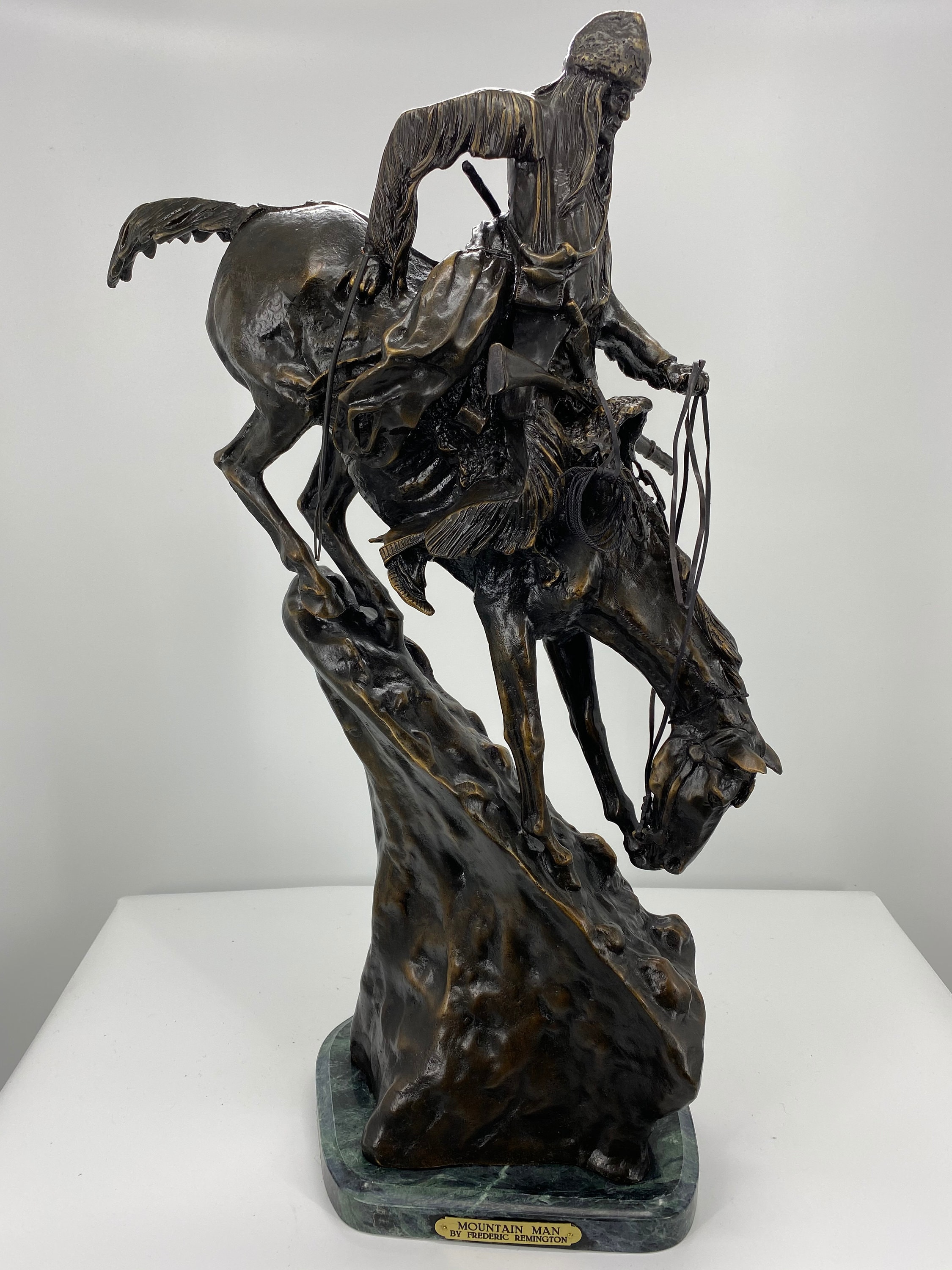 Frederic Remington “Mountain Man” Bronze Sculpture - Baby to Jumbo 