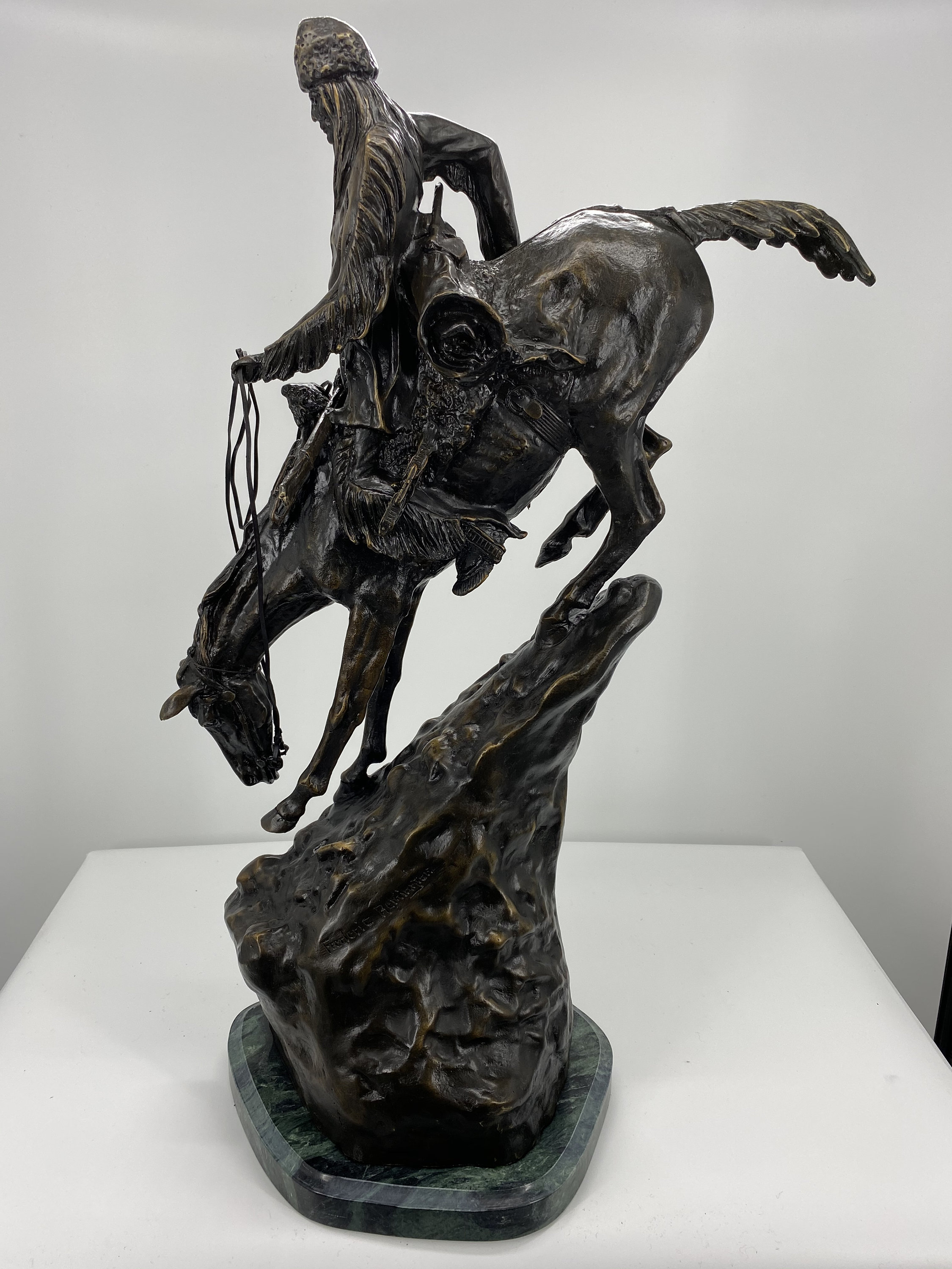 Frederic Remington mountain Man Bronze Sculpture Baby to Jumbo Size Etsy