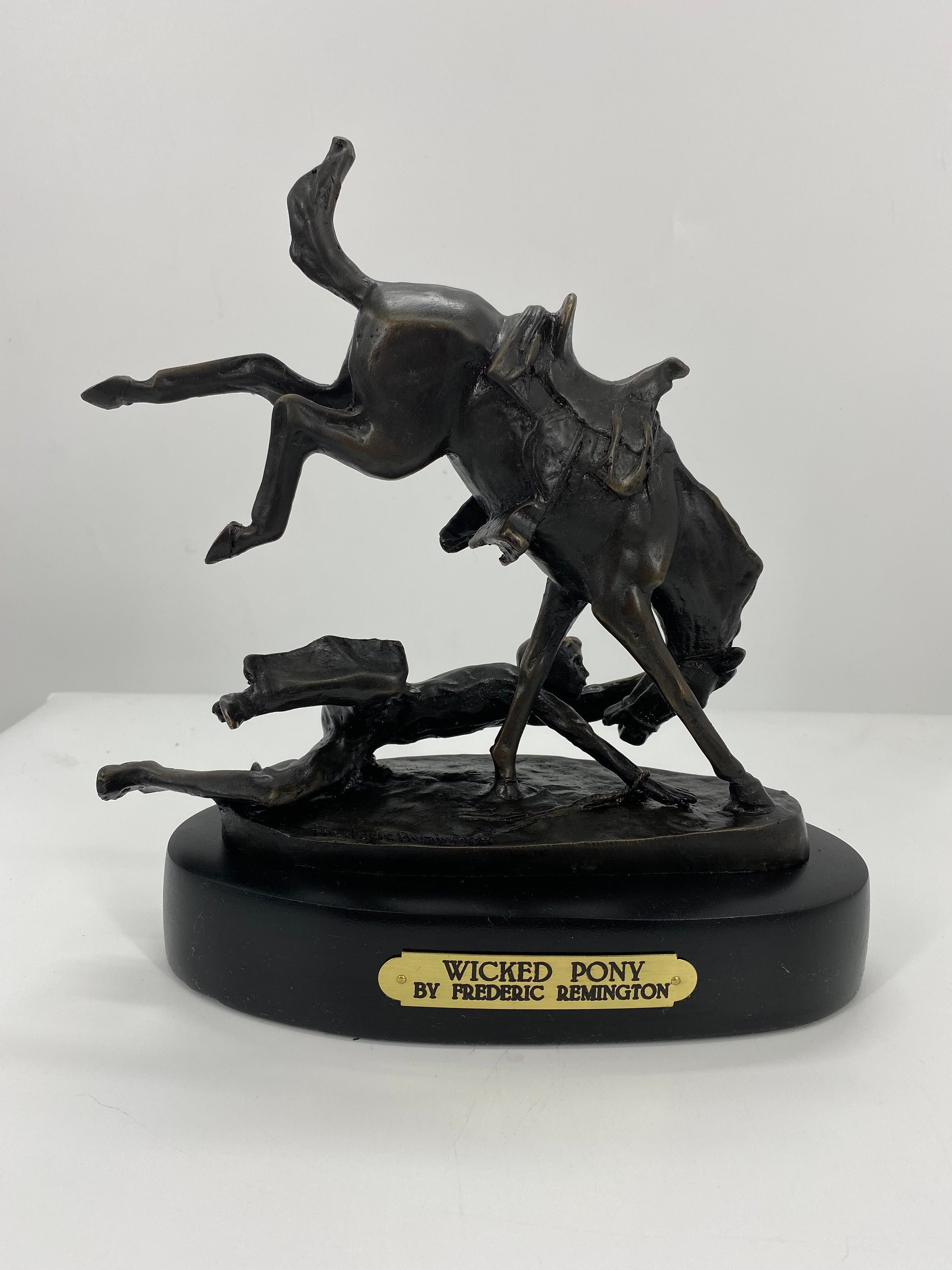 Frederic Remington "Wicked Pony" Bronze Sculpture - Baby To Jumbo Size