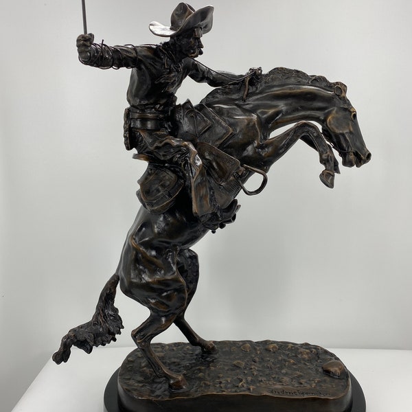 Frederic Remington “Bronco Buster” Bronze Sculpture - Baby to Jumbo Size