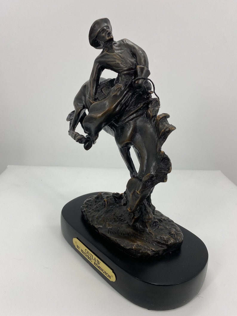Frederic Remington outlaw Bronze Sculpture Baby to Jumbo Size Etsy