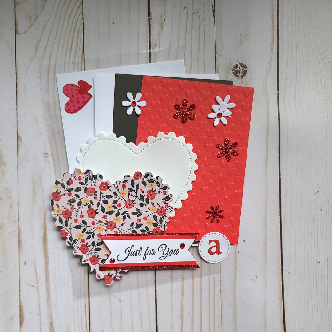 3D Luxury Just for You Card Making Kit, DIY 4 Cards Kit Plus Complete