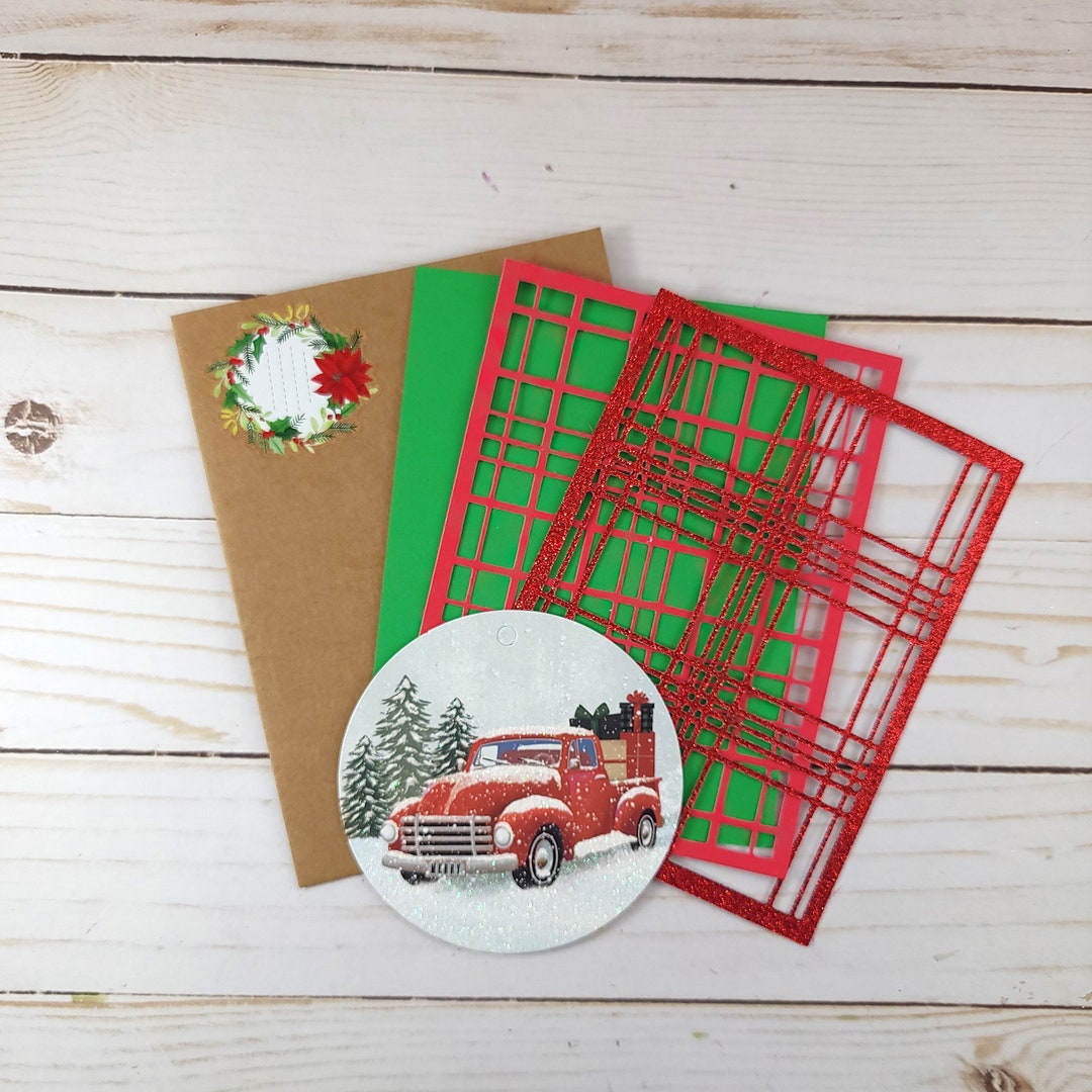 3D Luxury Christmas Card Making Kit DIY Christmas 4 Cards Kit Etsy