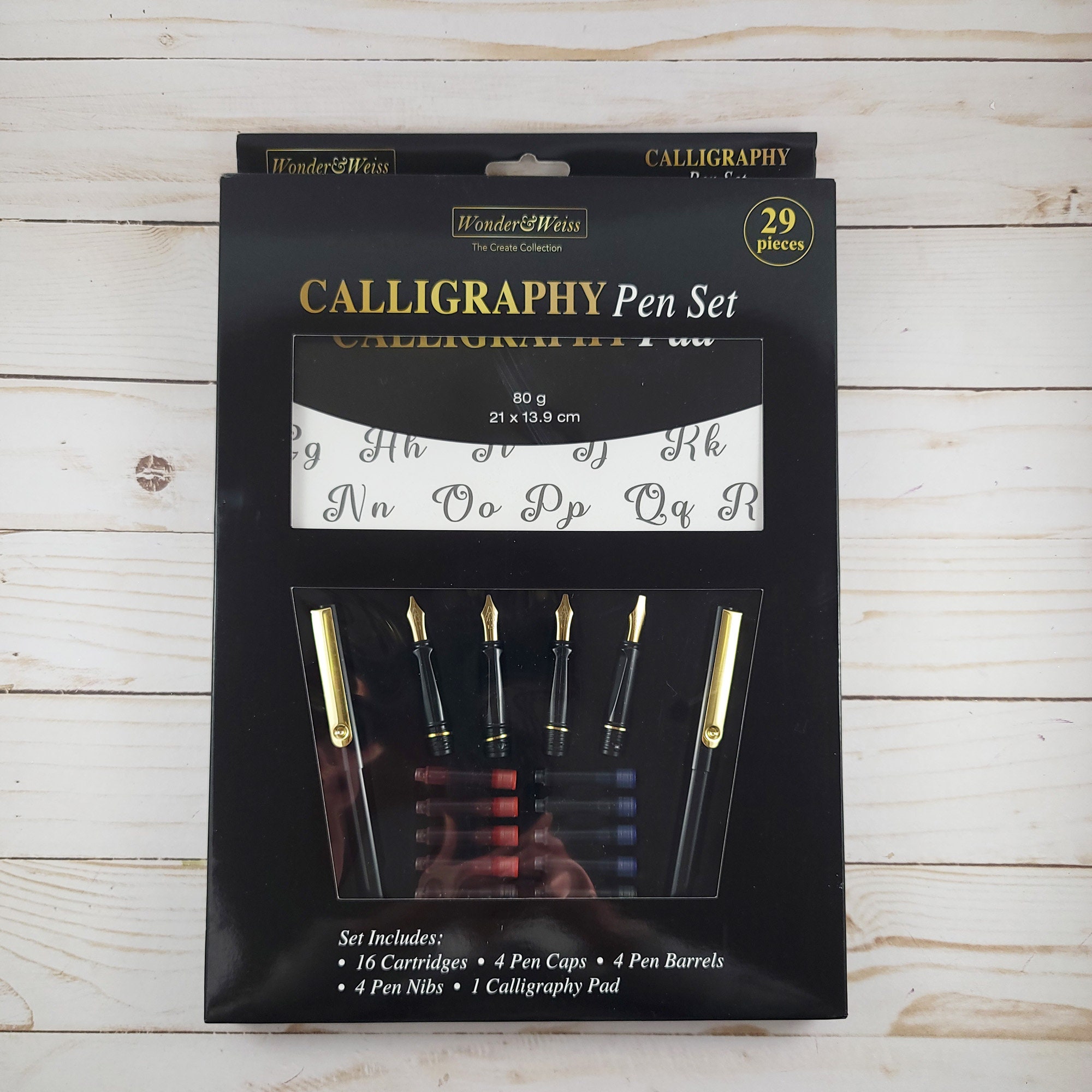 Calligraphy Marker Pen Set Italic Fibre Tip Callicreative KOH-I-NOOR 3514  Black