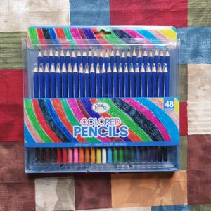 Vibrant Colored Pencils Set: 48 Soft-Core Art Pencils