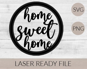 Digital cut Home sign/home sweet home/svg/ digital/home decor/decor/cut file /laser file/laser cut