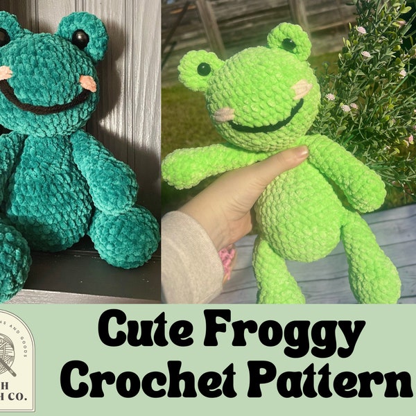 Little Frog Crochet Pattern Cute Frog Crochet Pattern Easy Frog Crochet Pattern Frog Amigurumi Easy Amigurumi