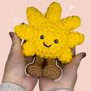 Sweet Sun Crochet Pattern Easy Beginner Quick Amigurumi Jellycat Amuseables Plushie for Market