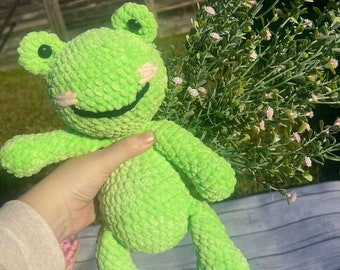 Little Frog Crochet Pattern Cute Frog Crochet Pattern Easy Frog Crochet Pattern Frog Amigurumi Easy Amigurumi