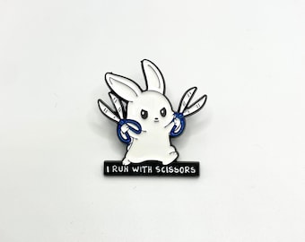 Rabbit pins enamel pin bunny pins funny rabbit pins cartoon pin hard enamel pin lapel pins cute animal pins birthday