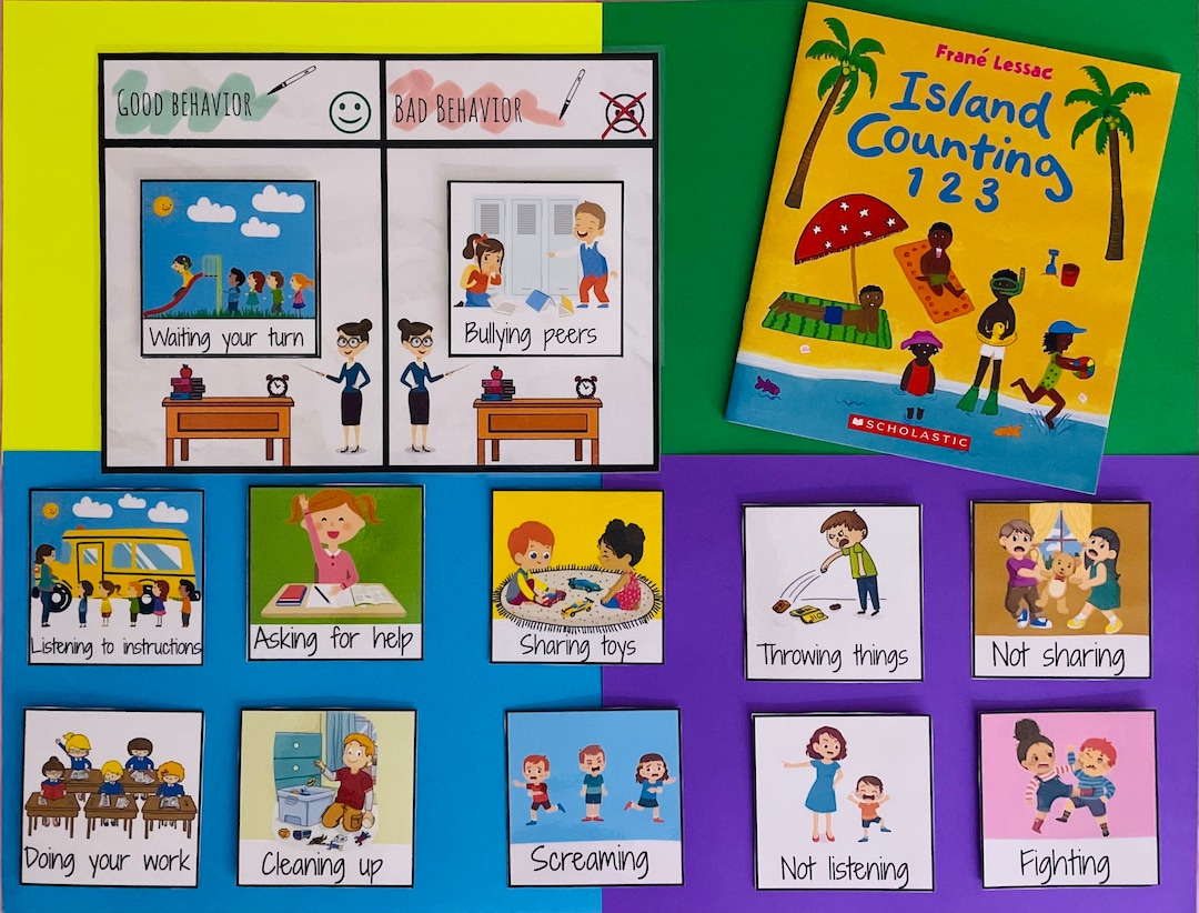 Childrens Visual Aid Good & Bad Behavior - Etsy