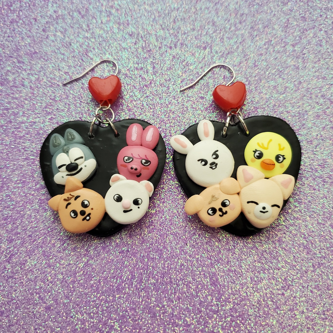 Stray Kids SKZOO Polymer Clay Earrings