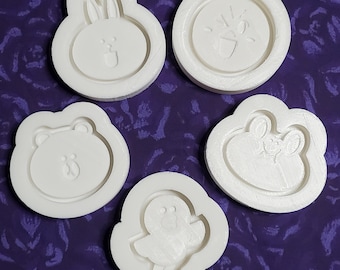 Message Characters Resin Shaker Mold - 3D printed