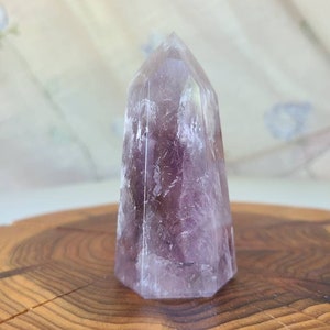 Amethyst Tower, Natural Smokey Amethyst, Large Crystal Tower
