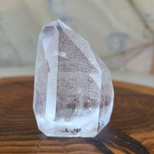 Lemurian Seed Semi-Polished Crystal Tower, Natural, High Quality Lemurian Quartz