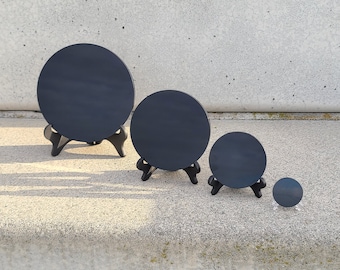Obsidian Mirror You Choose! 2 inch, 4 inch, 6 inch, 8 inch; Small, Medium, Large, Extra Large Options! Natural Obsidian Crystal Mirror Plate
