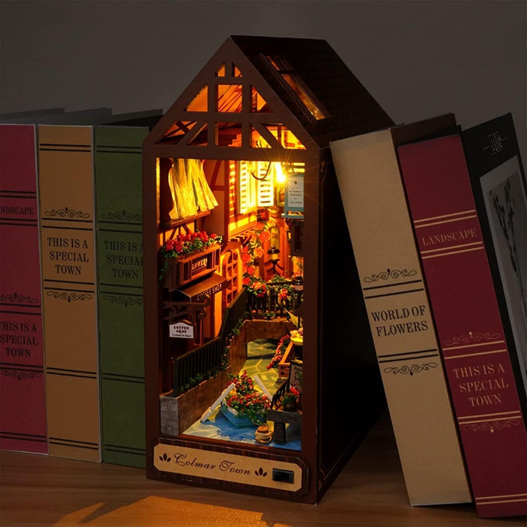 DIY Book Nook Miniature Dollhouse Kit DIY 3D Puzzle Diorama - Etsy