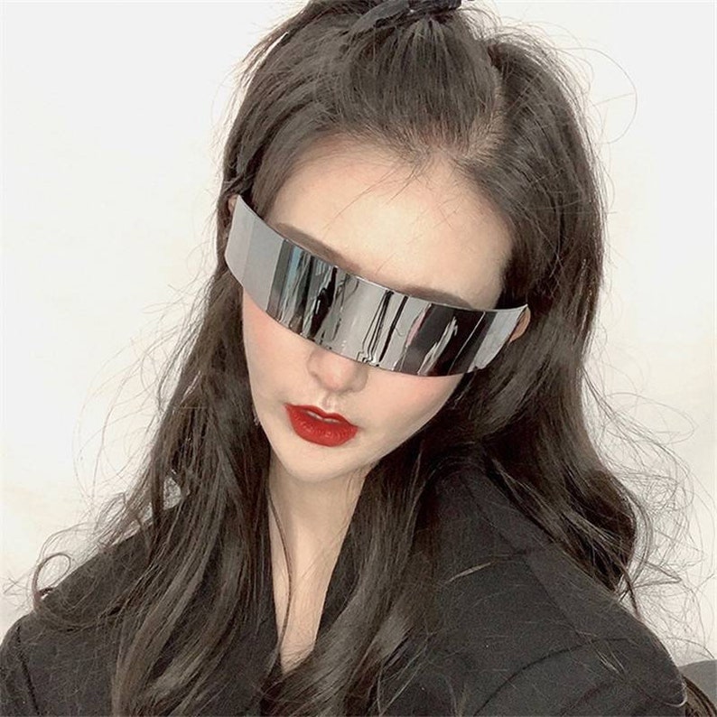 Futuristic Cyclops Reflective Sunglasses Monoblock Shield - Etsy