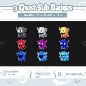 Ghost Twitch Sub Badges