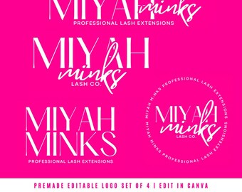 DIY Beauty logo, Premade logo template, Edit in Canva, Logo design