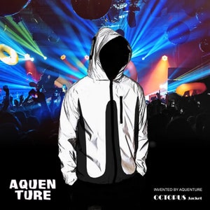 RAVE jacket [GLOW-in-DARK] Octopus! As seen on YouTube!