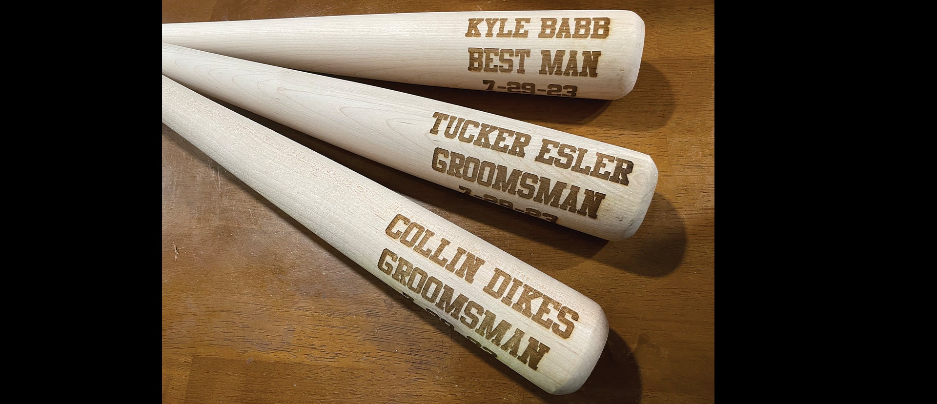 Engraved 32 Full Size Wooden Baseball Bat Personalized Etsy