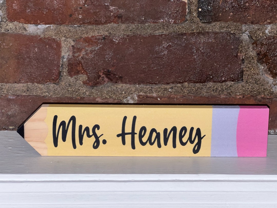 Teacher Appreciation Custom Name Pencil L Personalized Teacher Gift ...