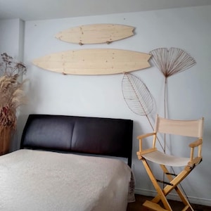 3ft- 4ft SURFBOARD art 36&quot;- 48&quot; wooden surf blank art wood decor surf board wall hanging surf bedroom DIY nautical baby room DIY decor ideas