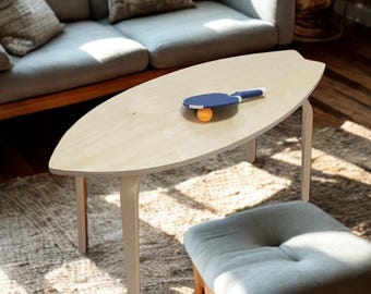 Surfboard Coffee Table – Surf Table, Coastal Home Decor & Furniture, Bohemian Decoration, Ocean house