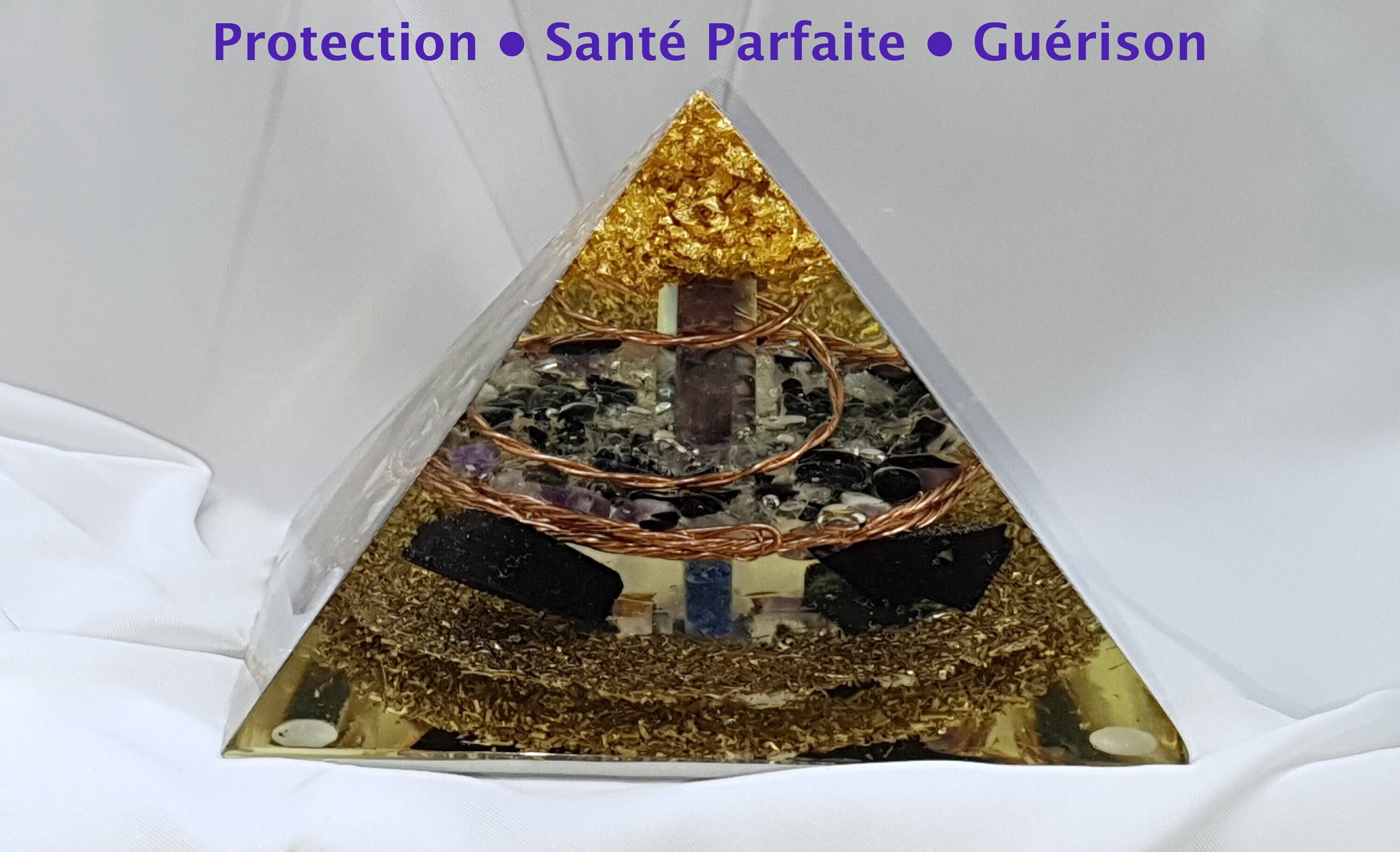 Orgonite Pyramide - Santé Protection Guérison